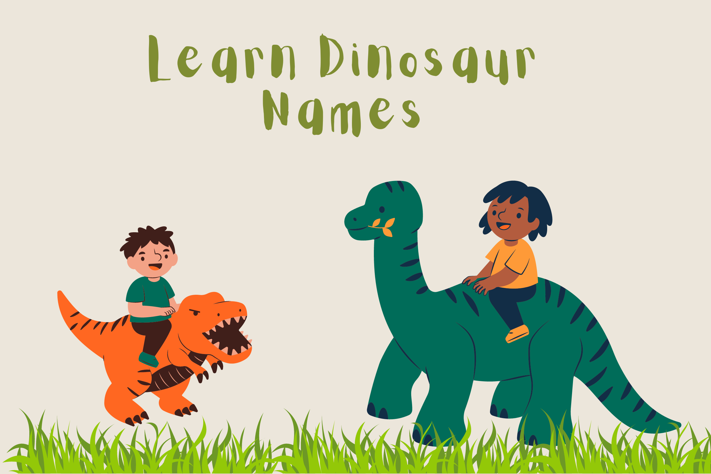 Dinosaur Names And Pictures For Kids » The Hidden Squirrel