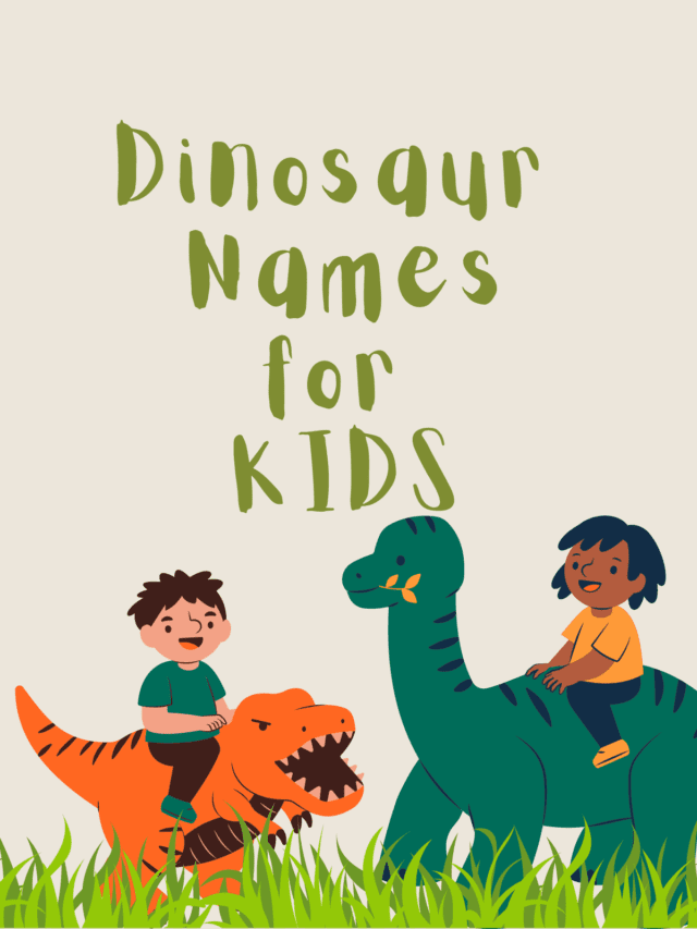 Dinosaur Names with Pictures for Kids