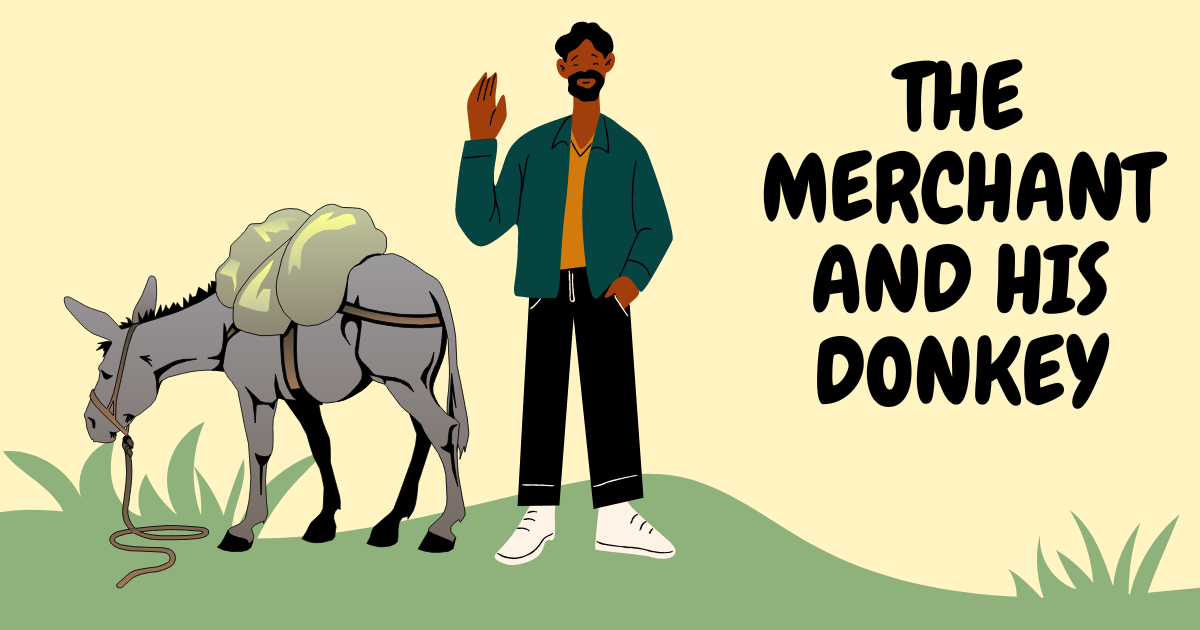 A merchant and his donkey story for kids